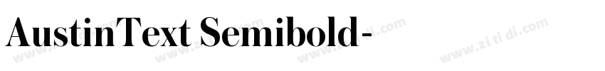 AustinText Semibold字体转换